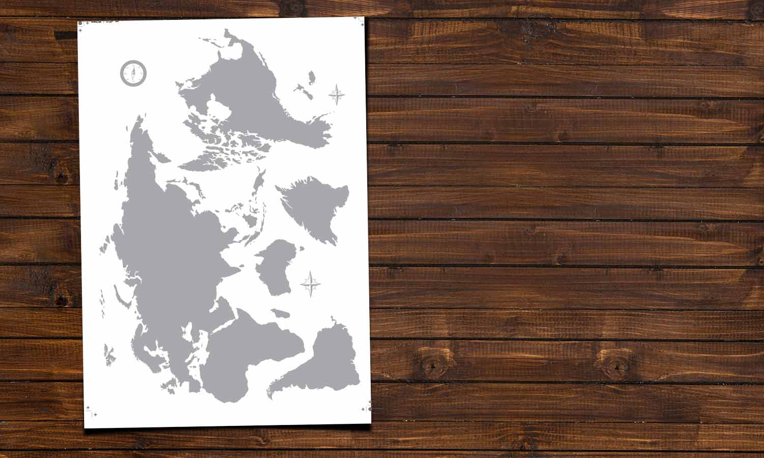 Wandaufkleber Weltkarte - M1 - life-decor.de