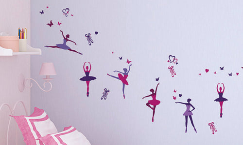 Wandaufkleber Ballerinas - DWS006 - life-decor.de