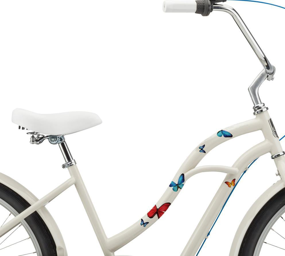 selbstklebender Aufkleber für ein Fahrrad - Schmetterlings