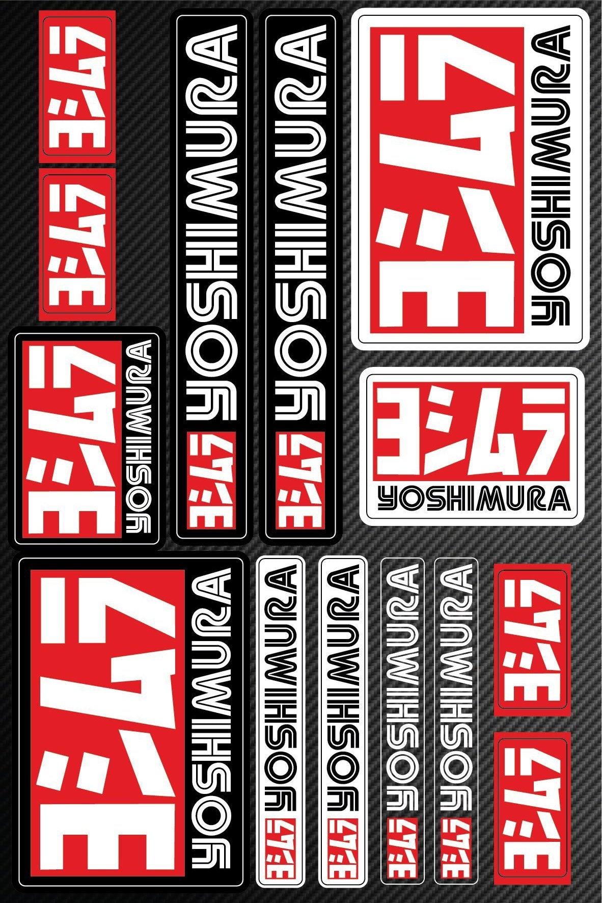 Yoshimura aufkleber für motoren - life-decor.de