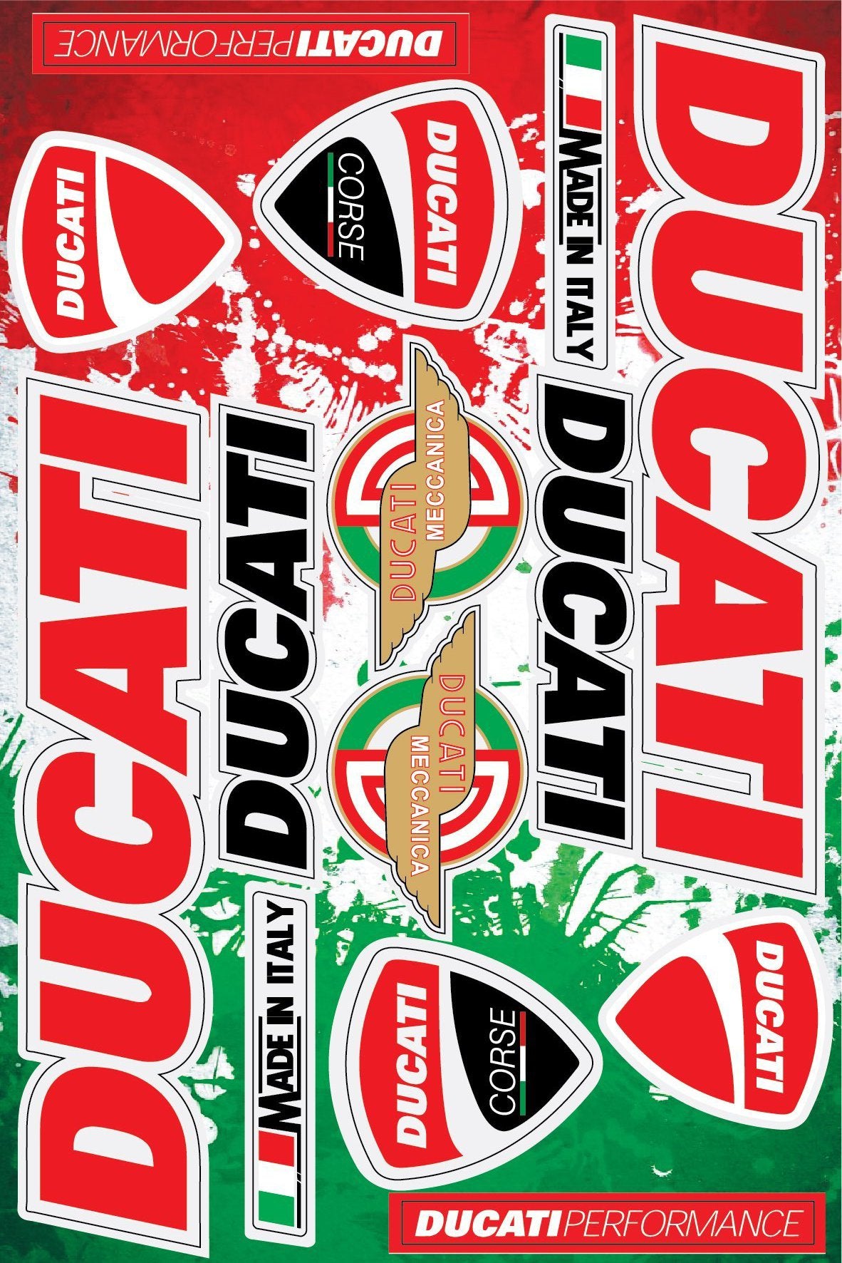 Ducati aufkleber für motoren - life-decor.de