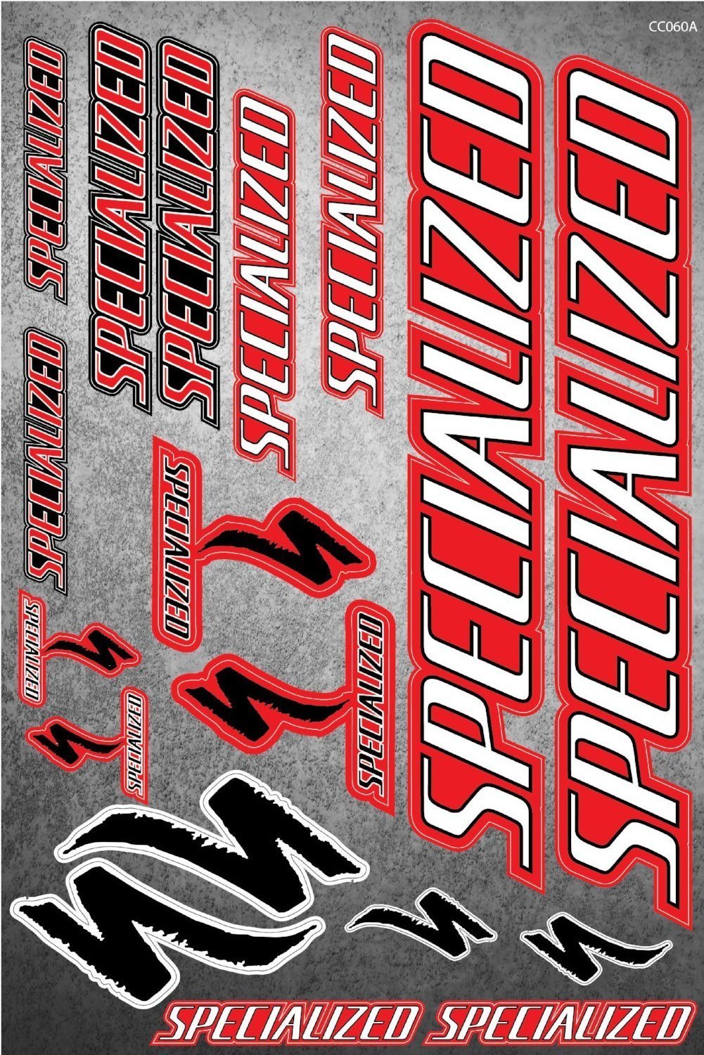 Specialized selbstklebender Aufkleber für ein Fahrrad - Modell 1 - life-decor.de