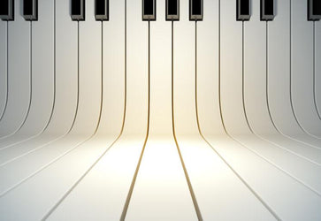 PVC Fototapete Piano Keys – ECO Wandbild Selbstklebende Tapete – 3D Vinyl Wandsticker XXL  SW171 - life-decor.de