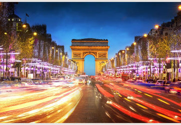 PVC Fototapete Paris City – ECO Wandbild Selbstklebende Tapete – 3D Vinyl Wandsticker XXL  SW063 - life-decor.de