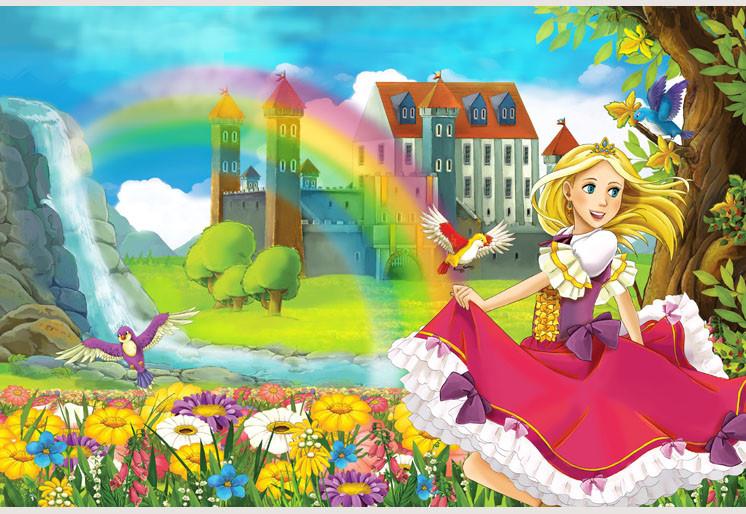 PVC Fototapete Beautiful Manga Girl – ECO Wandbild Selbstklebende Tapete – 3D Vinyl Wandsticker XXL  SW166 - life-decor.de