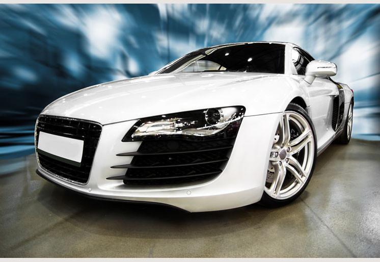 PVC Fototapete Sports Car - ECO Wandbild Selbstklebende Tapete - 3D Vinyl Wandsticker XXL  SW104