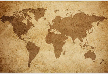 PVC Fototapete World Map Texture – ECO Wandbild Selbstklebende Tapete – 3D Vinyl Wandsticker XXL  SW149 - life-decor.de