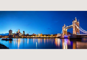 PVC Fototapete Tower Bridge in London – ECO Wandbild Selbstklebende Tapete – 3D Vinyl Wandsticker XXL  SW110 - life-decor.de