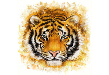 PVC Fototapete Wild Tiger – ECO Wandbild Selbstklebende Tapete – 3D Vinyl Wandsticker XXL  SW182 - life-decor.de