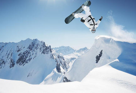 PVC Fototapete Snowboarder – ECO Wandbild Selbstklebende Tapete – 3D Vinyl Wandsticker XXL  SW172 - life-decor.de