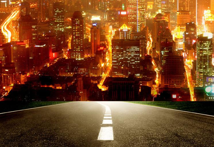 PVC Fototapete City – ECO Wandbild Selbstklebende Tapete – 3D Vinyl Wandsticker XXL  SW105 - life-decor.de