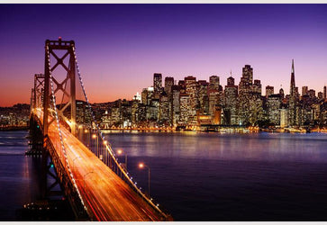PVC Fototapete San Francisco – ECO Wandbild Selbstklebende Tapete – 3D Vinyl Wandsticker XXL  SW062 - life-decor.de