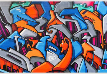 PVC Fototapete Street Art – ECO Wandbild Selbstklebende Tapete – 3D Vinyl Wandsticker XXL  SW154 - life-decor.de