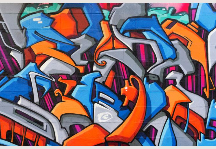 PVC Fototapete Street Art – ECO Wandbild Selbstklebende Tapete – 3D Vinyl Wandsticker XXL  SW154 - life-decor.de