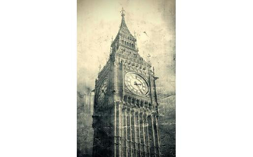 PVC Fototapete Vintage London - ECO Wandbild Selbstklebende Tapete - 3D Vinyl Wandsticker XXL  SW041