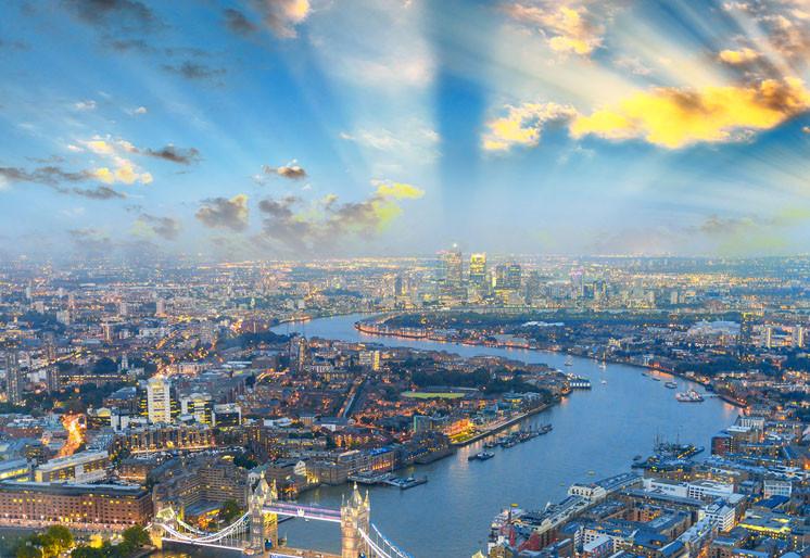 PVC Fototapete Tower Bridge - ECO Wandbild Selbstklebende Tapete - 3D Vinyl Wandsticker XXL  SW111