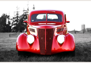 PVC Fototapete Vintage Car – ECO Wandbild Selbstklebende Tapete – 3D Vinyl Wandsticker XXL  SW106 - life-decor.de