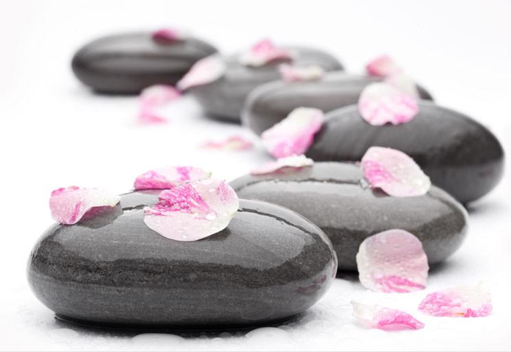 PVC Fototapete Spa Stones - ECO Wandbild Selbstklebende Tapete - 3D Vinyl Wandsticker XXL  SW053