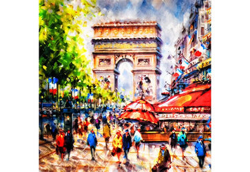 PVC Fototapete Colorful Painting Of Arc – ECO Wandbild Selbstklebende Tapete – 3D Vinyl Wandsticker XXL  SW185 - life-decor.de