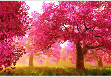 PVC Fototapete Cherry Blossoms Trees – ECO Wandbild Selbstklebende Tapete – 3D Vinyl Wandsticker XXL  SW073 - life-decor.de