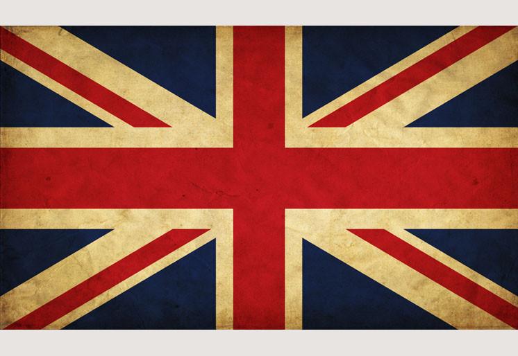 PVC Fototapete UK Grunge Flag - ECO Wandbild Selbstklebende Tapete - 3D Vinyl Wandsticker XXL  SW136
