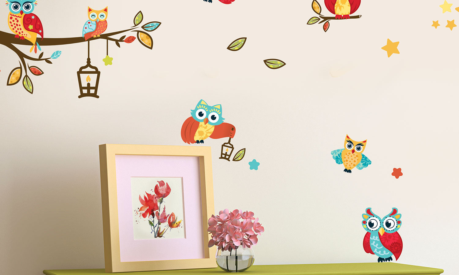 Wandaufkleber  Eulen- DWS008 - life-decor.de