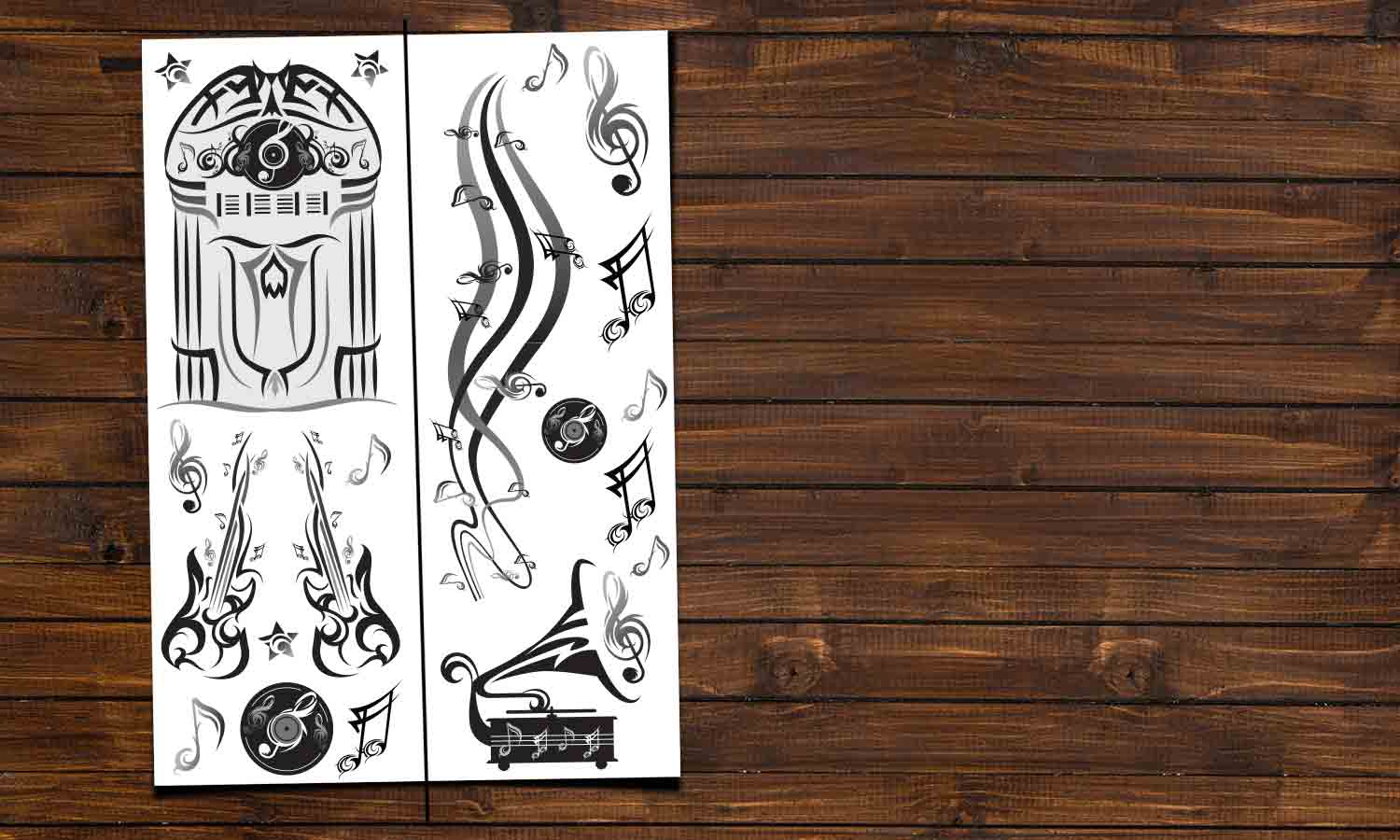 Wandaufkleber Music room - DWS004 - life-decor.de