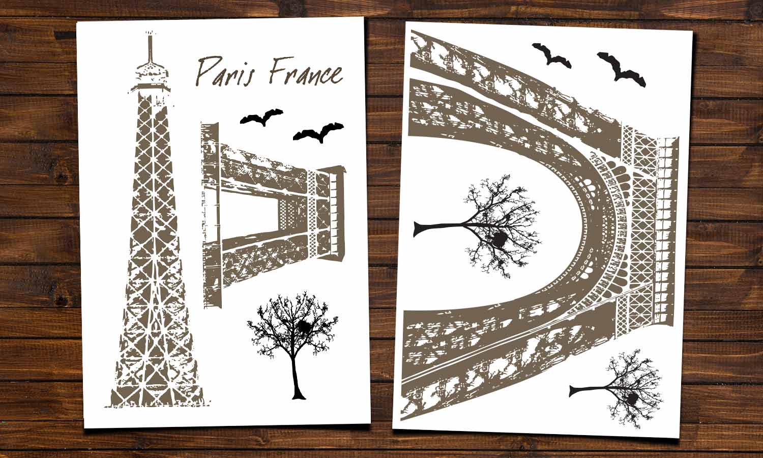 Wandaufkleber Eiffel tower - WS006 - life-decor.de