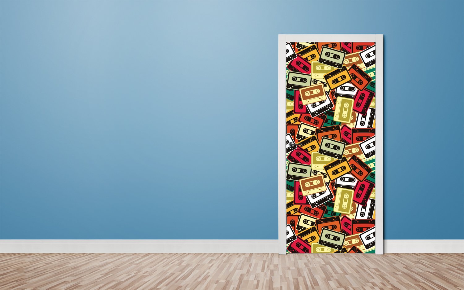 Tapete für Türen Cassette tape - TA100 - life-decor.de