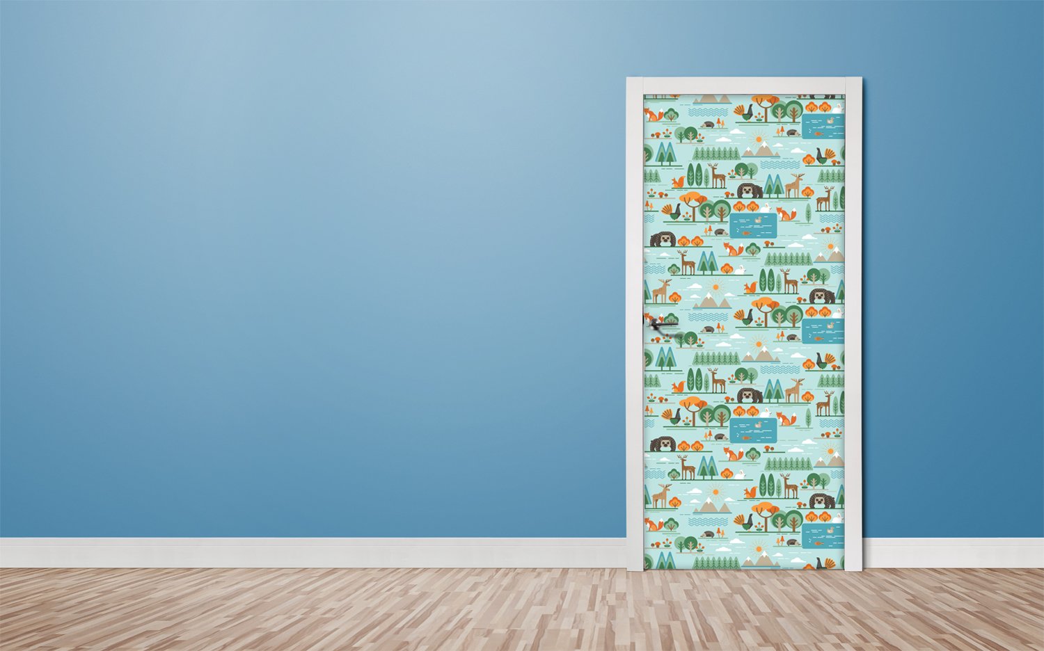 Tapete für Türen Forest flora and fauna - TA084 - life-decor.de