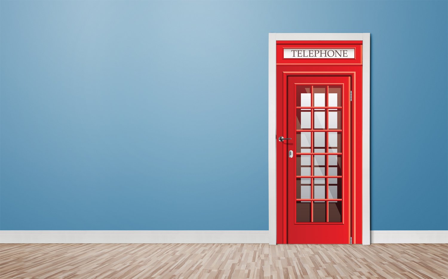 Tapete für Türen London red telephone - TA057 - life-decor.de