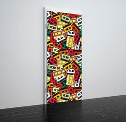 Tapete für Türen Cassette tape - TA100 - life-decor.de