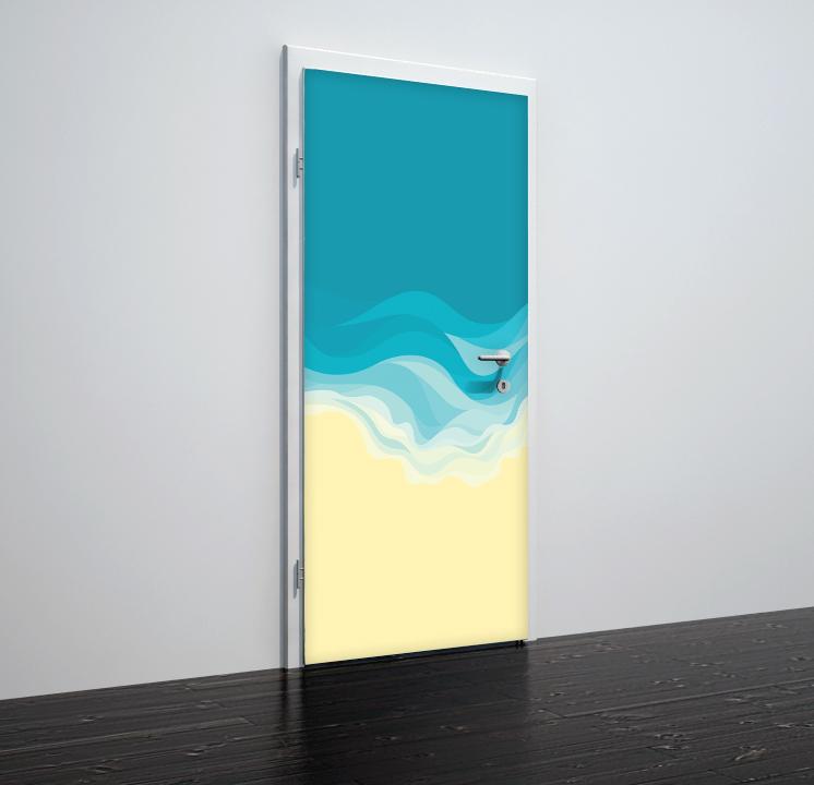 Tapete für Türen Sandy Beach - TA052 - life-decor.de