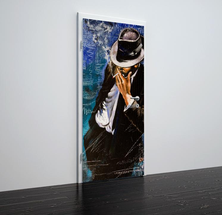 Tapete für Türen Man with cigarette - TA027 - life-decor.de