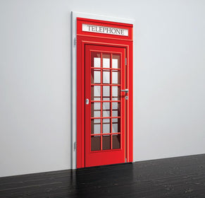 Tapete für Türen London red telephone - TA057 - life-decor.de