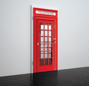 Tapete für Türen London red telephone - TA057 - life-decor.de
