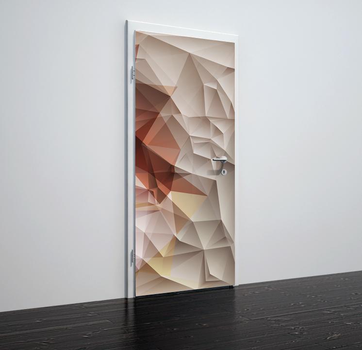 Tapete für Türen Triangular geometry - TA082 - life-decor.de