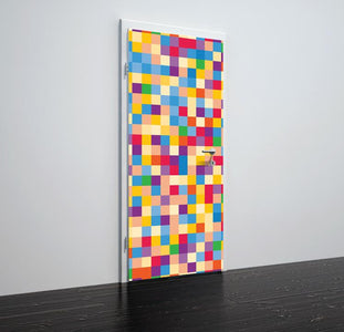 Tapete für Türen Colorful squares - TA091 - life-decor.de