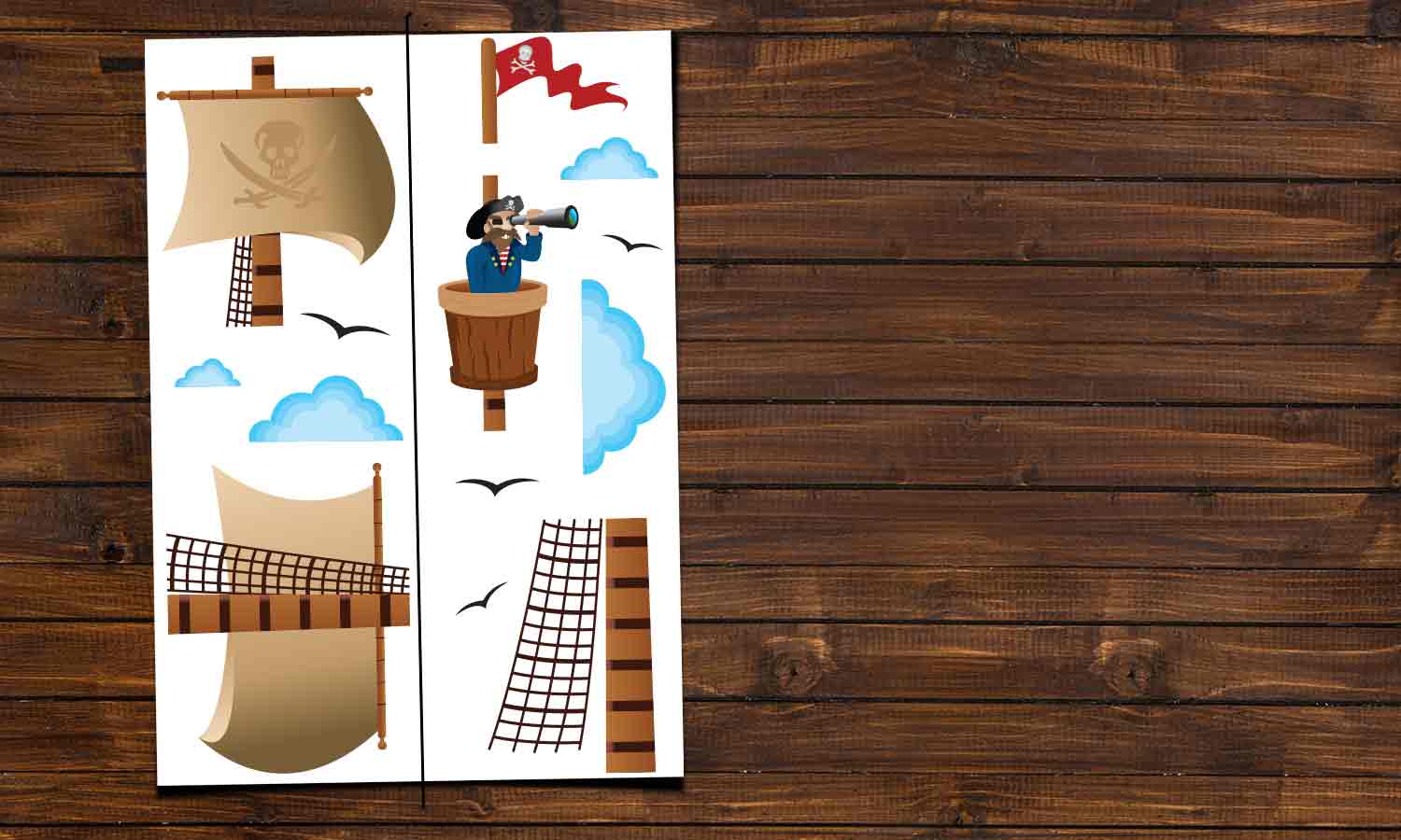 Wandaufkleber Piraten - DWS002 - life-decor.de