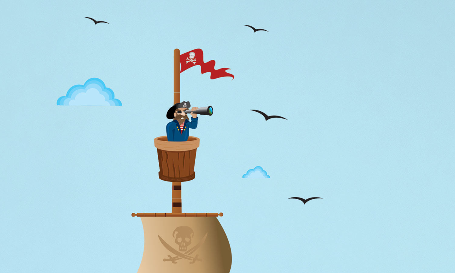 Wandaufkleber Piraten - DWS002 - life-decor.de