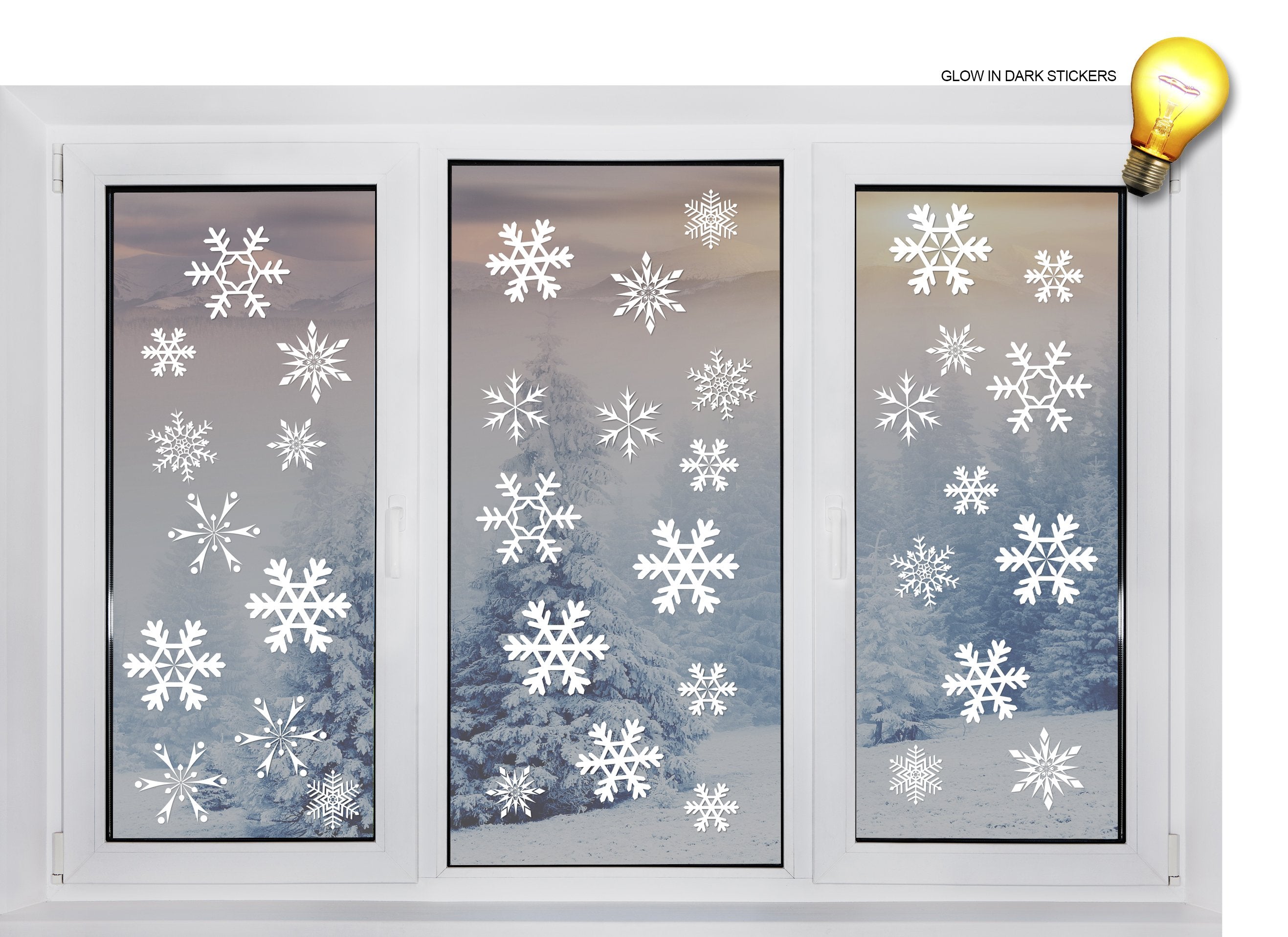 Pahuljice za prozore (glow in dark) - life-decor.de