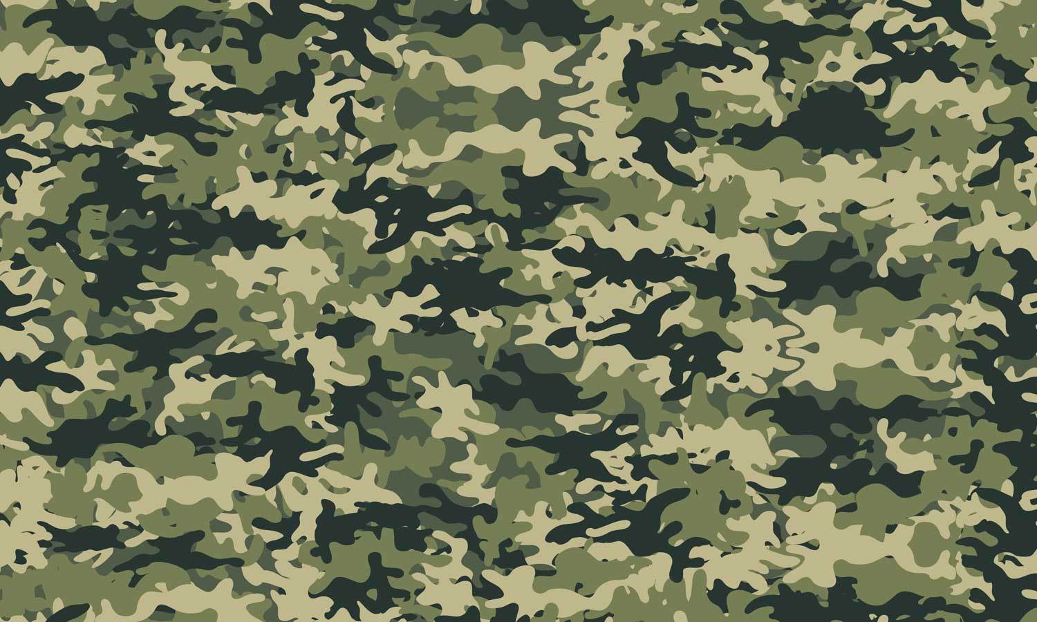 Camouflage patterned Life Decor Möbelfolie, waterproof and UV-resistant.