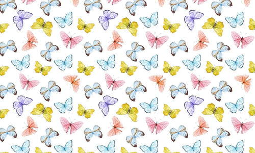 selbstklebende Folie für Möbel- bunte Schmetterlinge PAT040 - life-decor.de