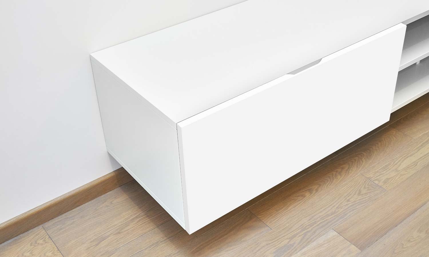 Weiße PVC-selbstklebende Möbelfolie - Life Decor DE