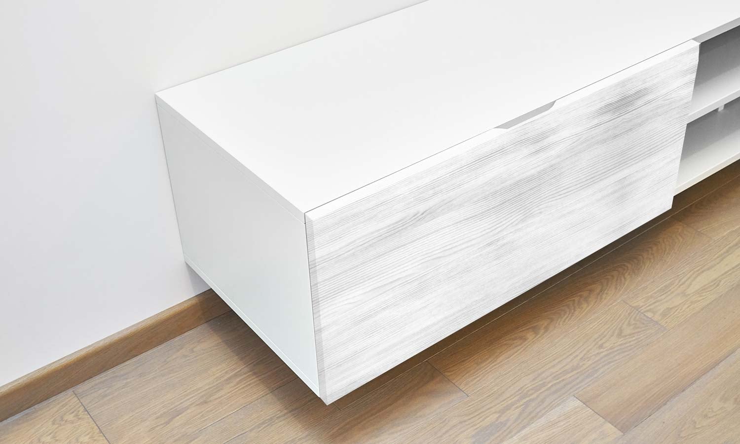 Life Decor Möbelfolie, selbstklebend - Wasserdichte Klebefolie für Möbel, Schrank, Tisch, Tür - UV-beständig & robust- heller weißer Baum PAT013