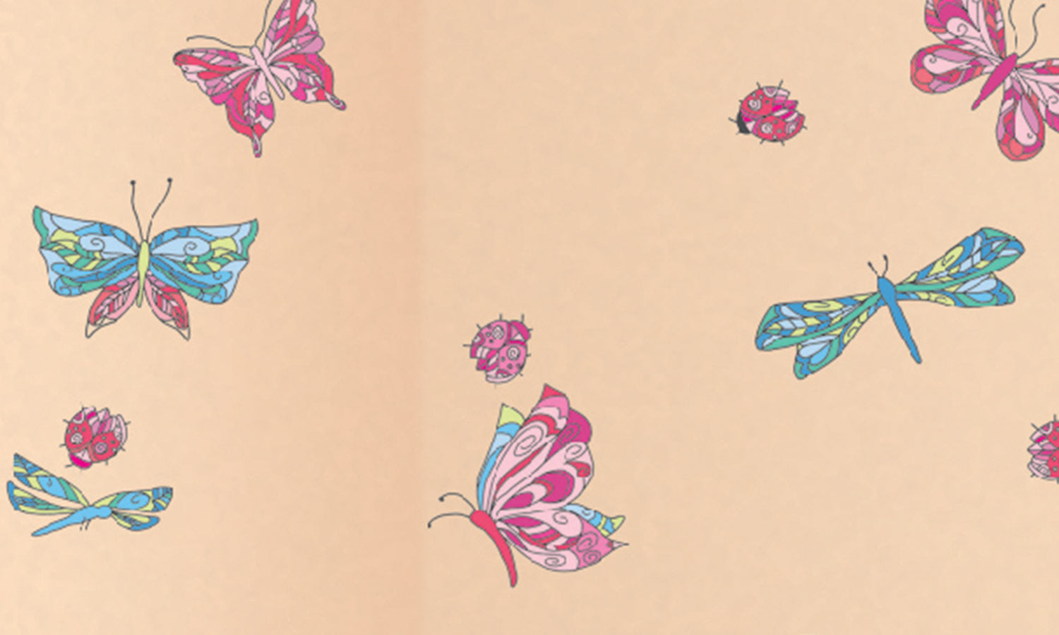 Wandaufkleber Bunte Schmetterling - DWS007 - life-decor.de