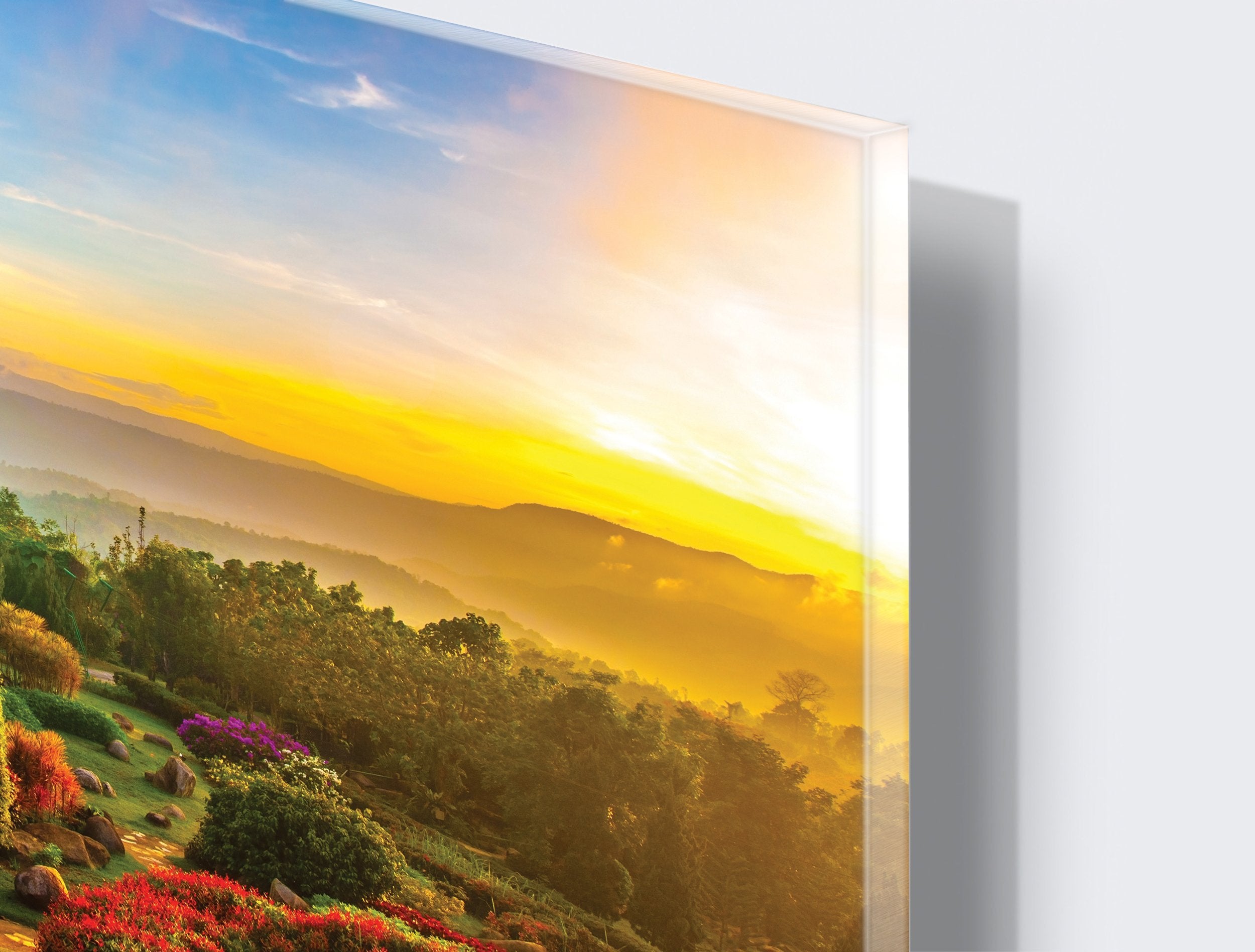 Kunst wand bilder Sonnenaufgang in einem Park - AP020 - life-decor.de