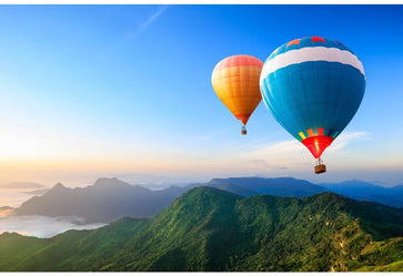 PVC Fototapete Air Balloons – ECO Wandbild Selbstklebende Tapete – 3D Vinyl Wandsticker XXL  SW366 - life-decor.de