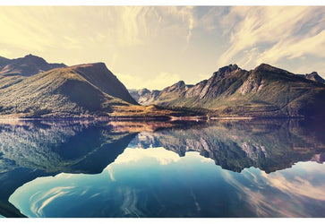 PVC Fototapete Norway – ECO Wandbild Selbstklebende Tapete – 3D Vinyl Wandsticker XXL  SW367 - life-decor.de