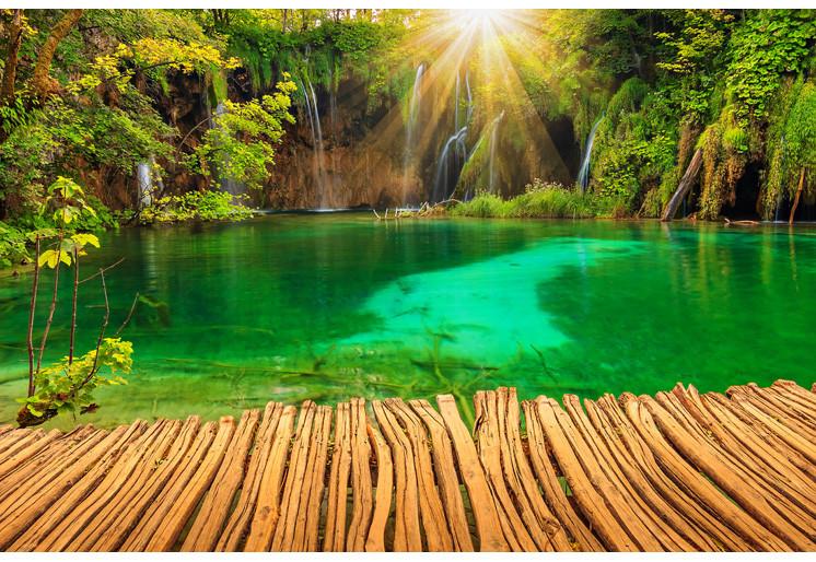 PVC Fototapete Plitvička Jezera – ECO Wandbild Selbstklebende Tapete – 3D Vinyl Wandsticker XXL  SW373 - life-decor.de